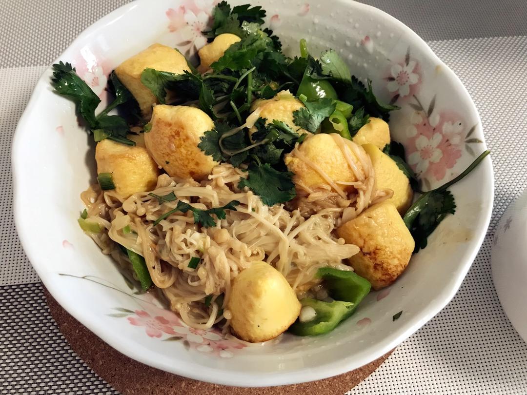超级下饭菜--金针菇日本豆腐