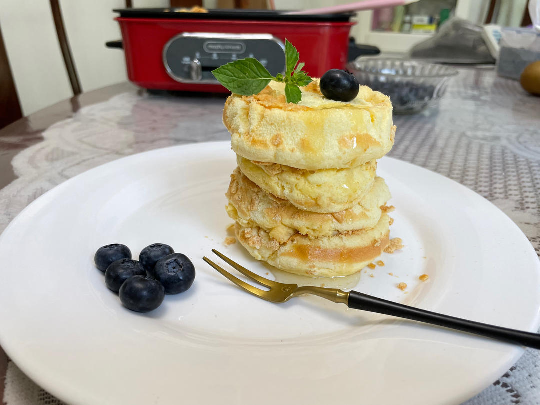 摩飞多功能锅食谱系列之舒芙蕾厚松饼