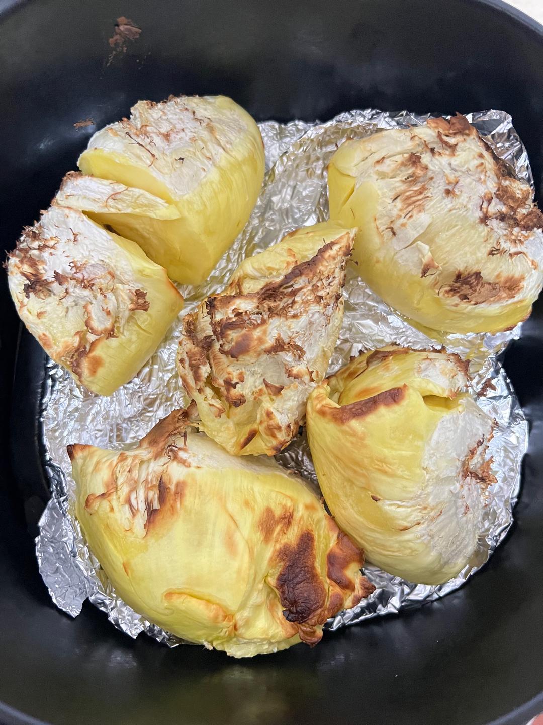 空气炸锅烤榴莲的做法