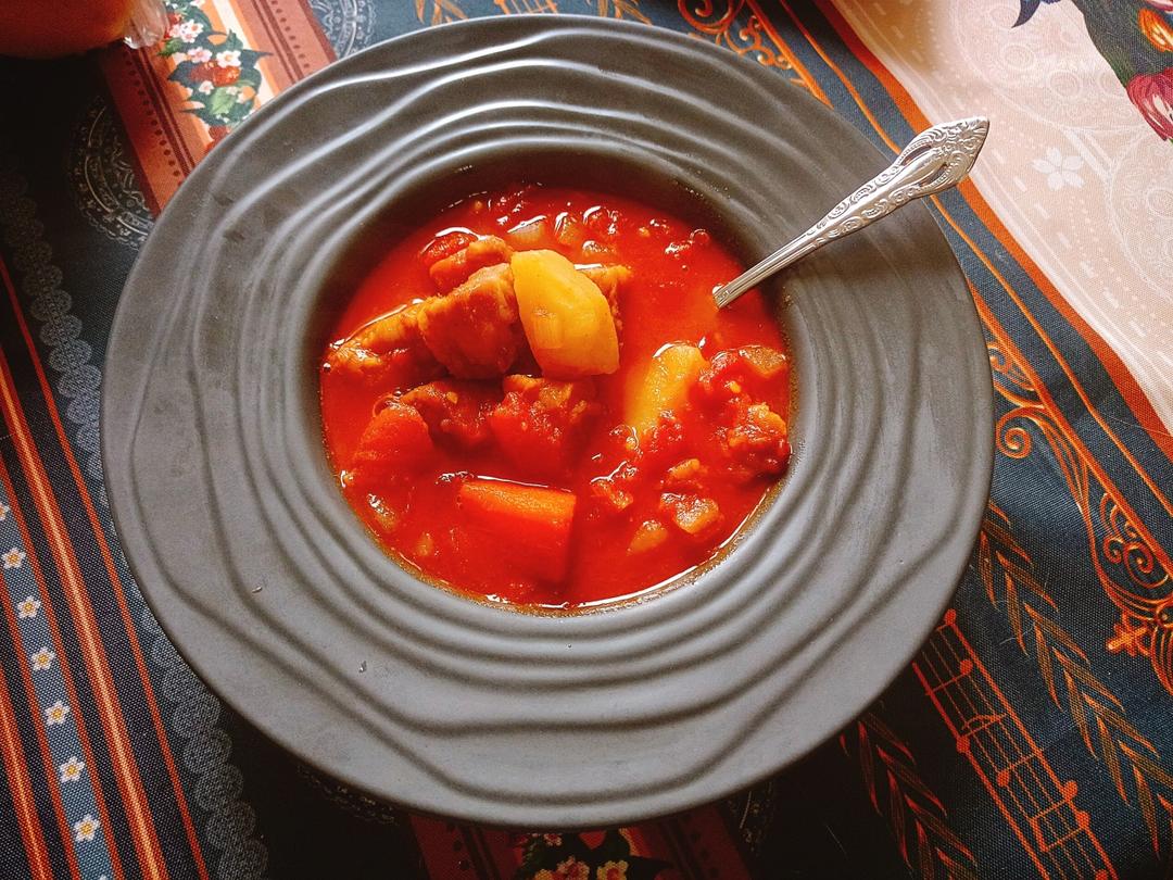 番茄土豆炖牛腩