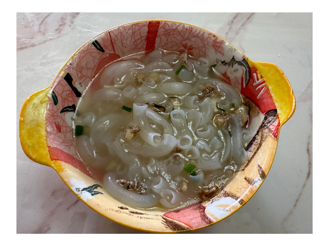 香菇瘦肉快手版空心粉