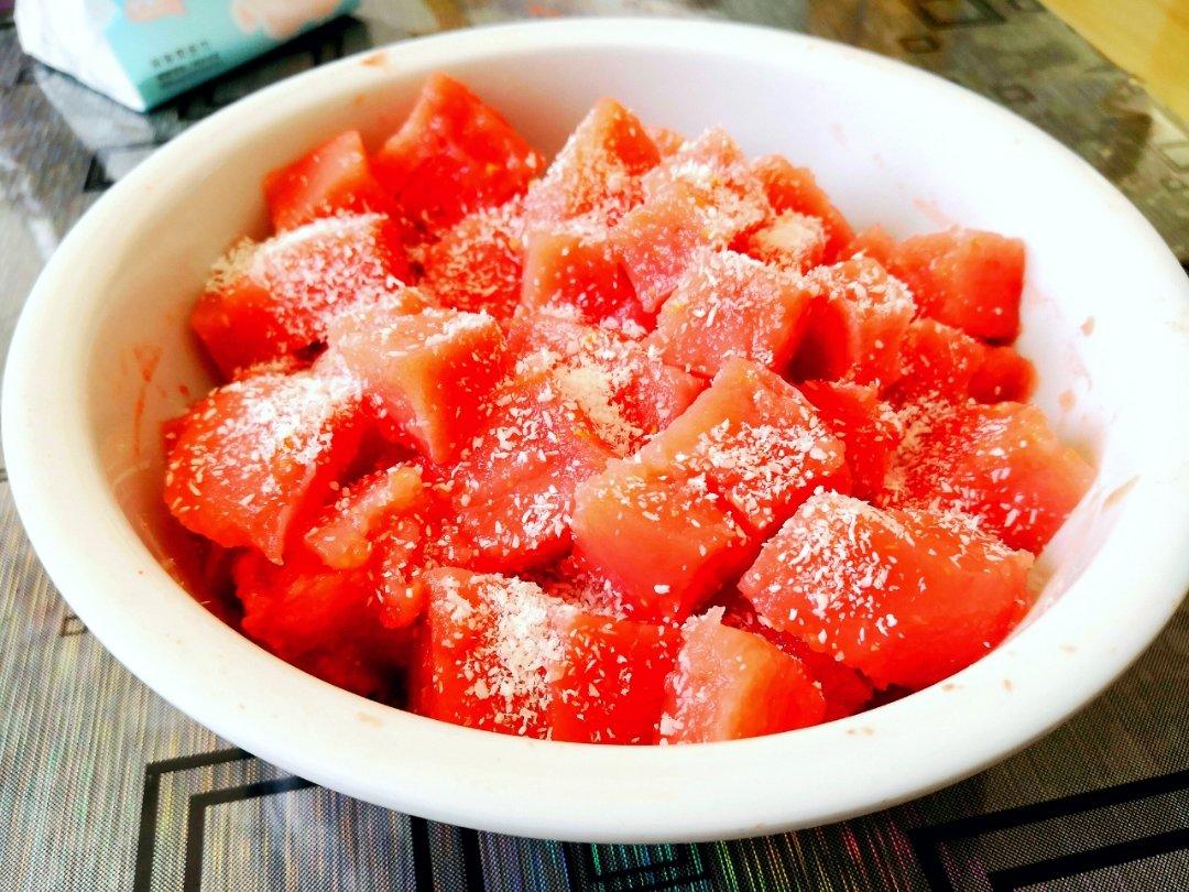 酸甜可口、健胃消食，夏天解暑的番茄糕