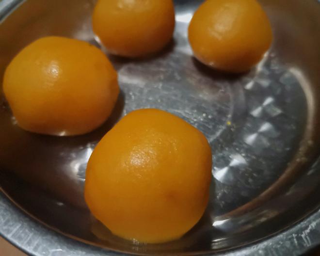 超简单der日式南瓜团子🎃——南瓜糯米糍的做法