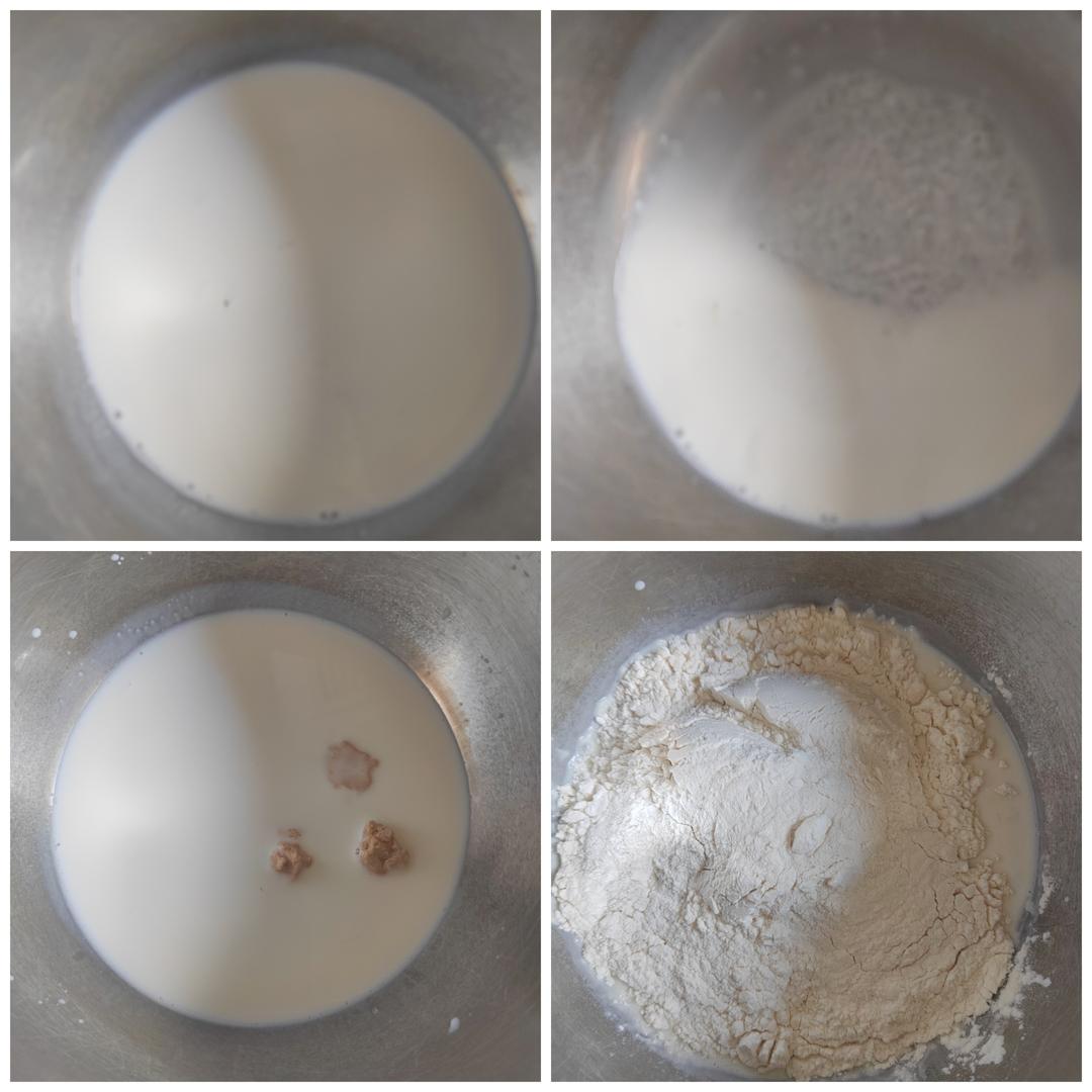 纯奶手撕吐司的做法 步骤1