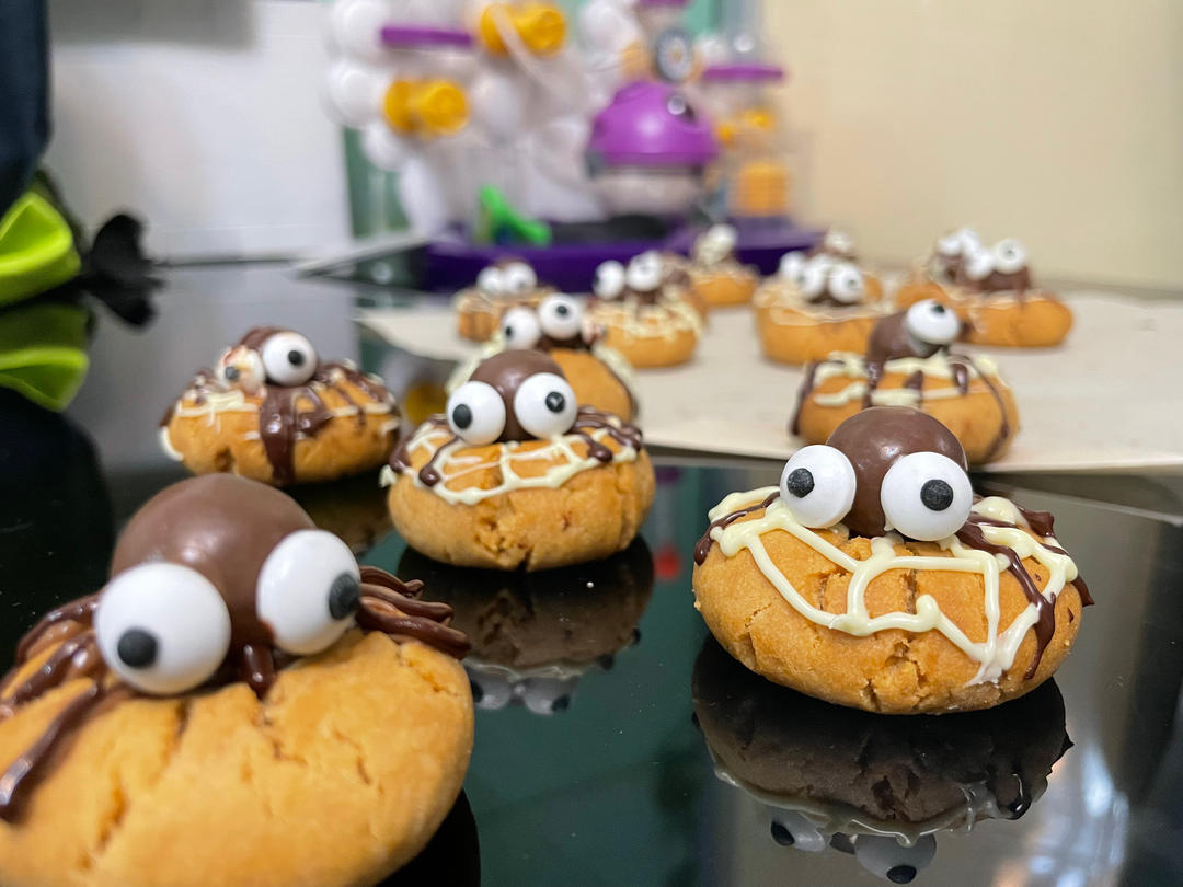 万圣节蜘蛛饼干