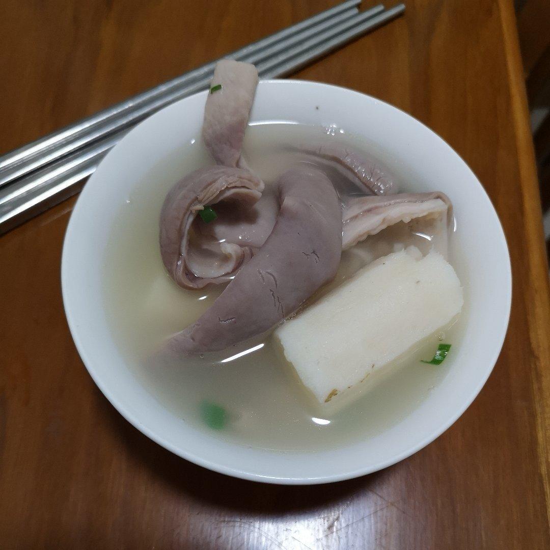 养胃山药猪肚汤、猪肚鸡汤（含猪肚清洗方法）