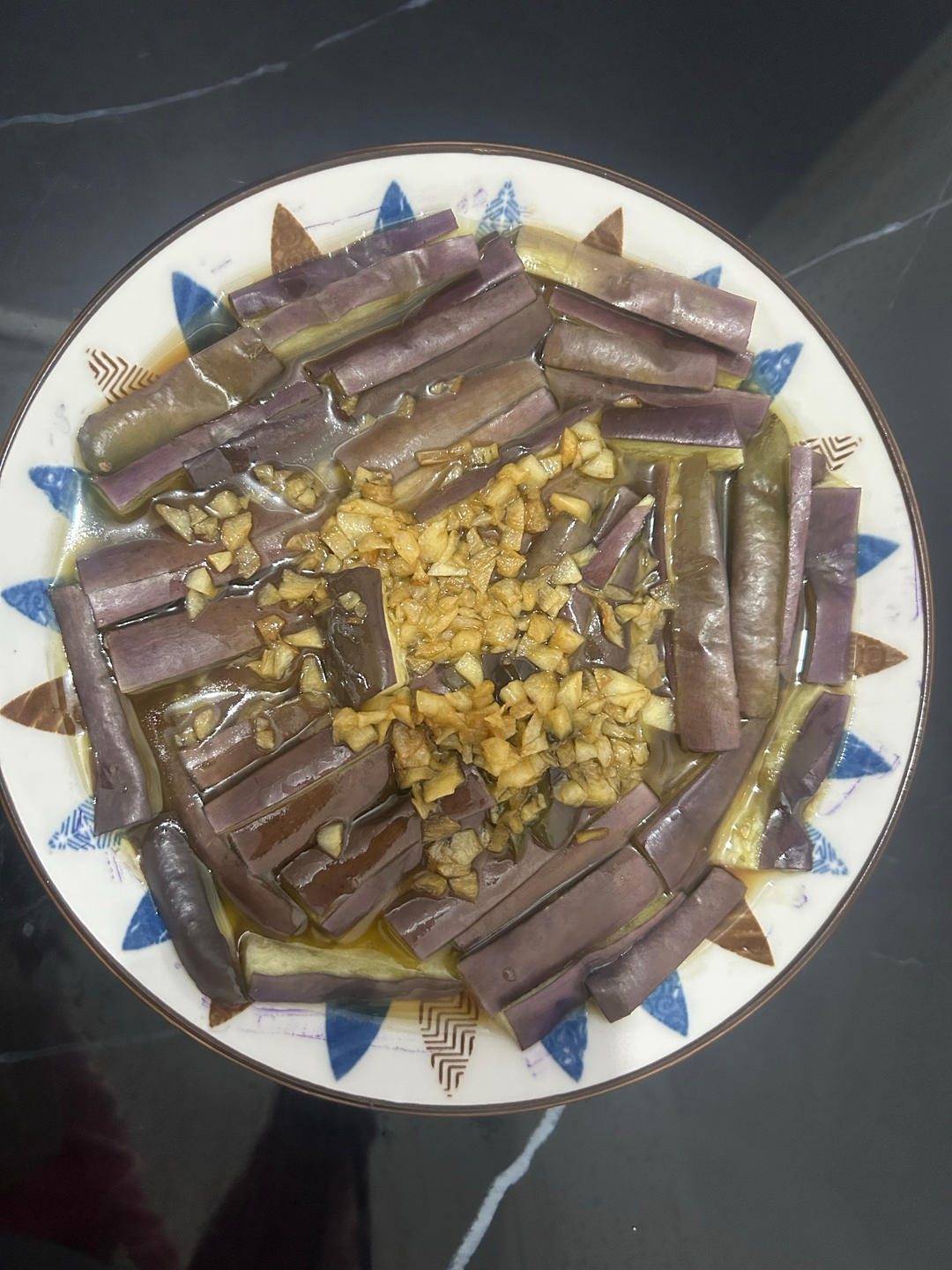 蒜蓉蚝油蒸线茄的做法