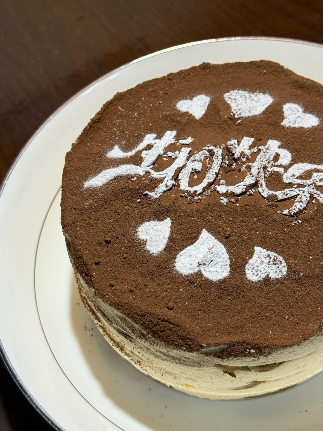 提拉米苏（加吉利丁和淡奶油版）大约6寸