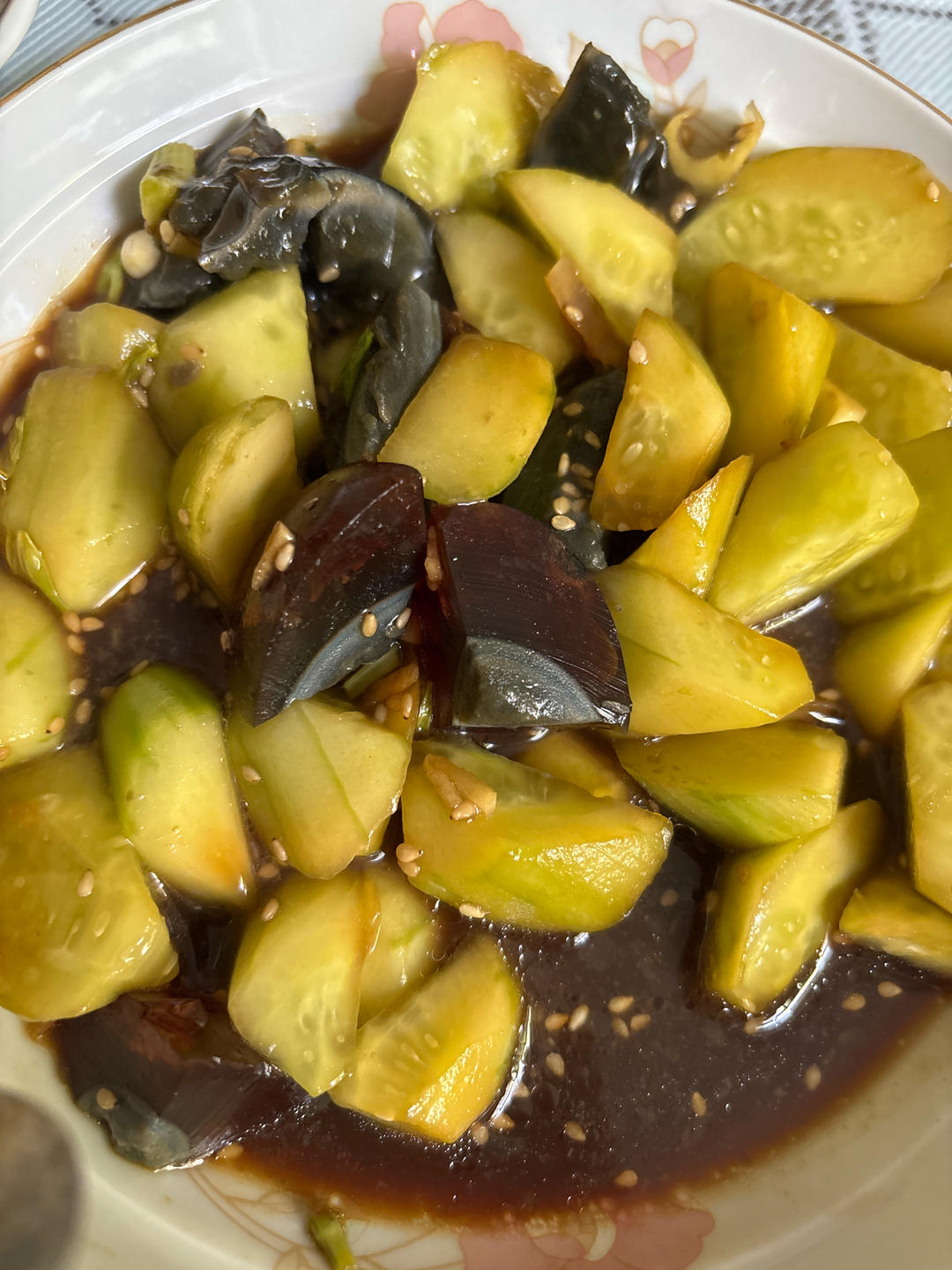 夏日开胃小凉菜“皮蛋拌黄瓜🥒”开胃减脂