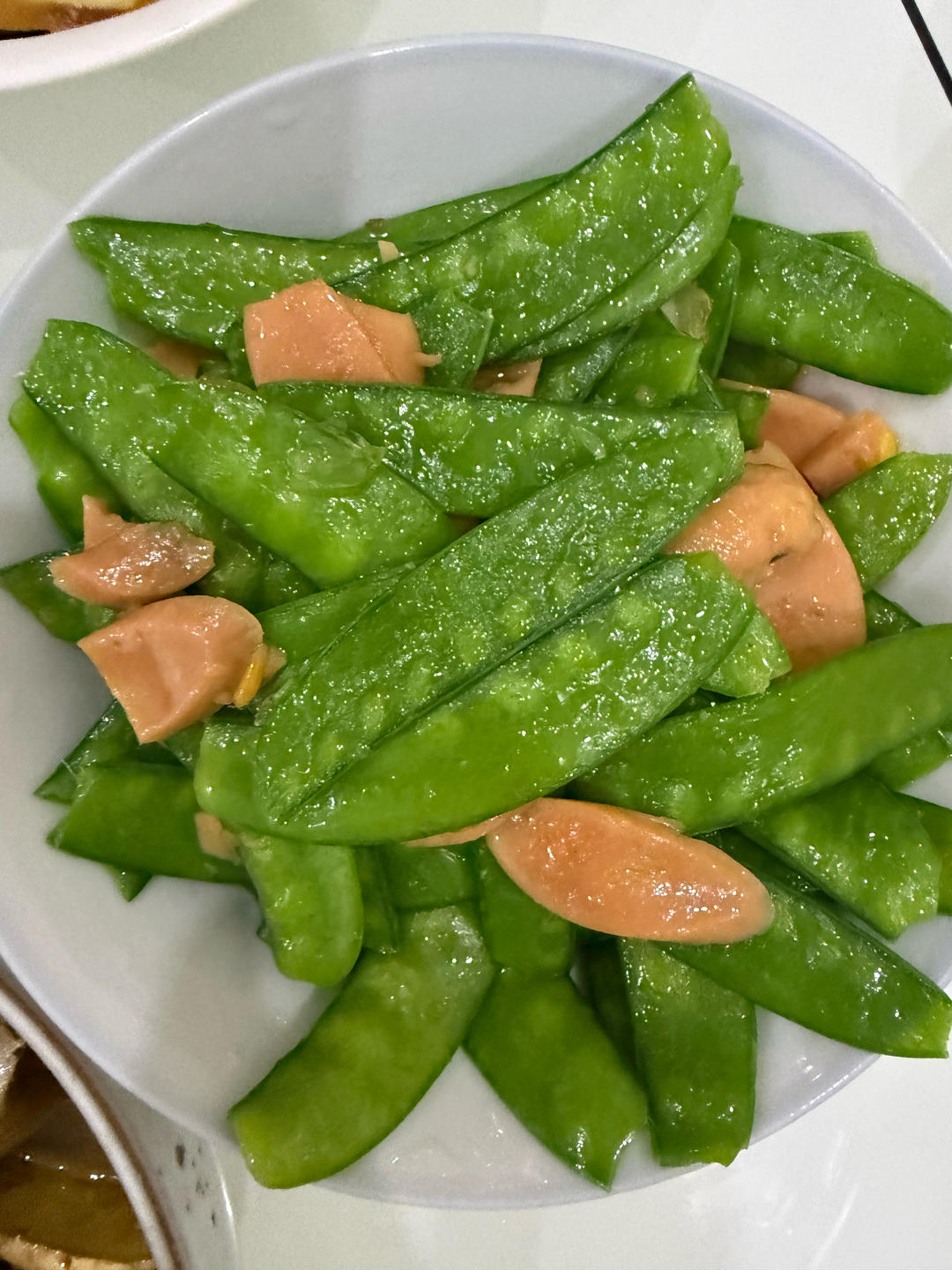 荷兰豆炒火腿肠|我偷偷想你的时候，你才是我的