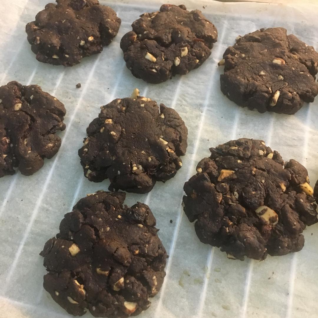 三重巧克力曲奇饼干 Triple Chocolate Cookies