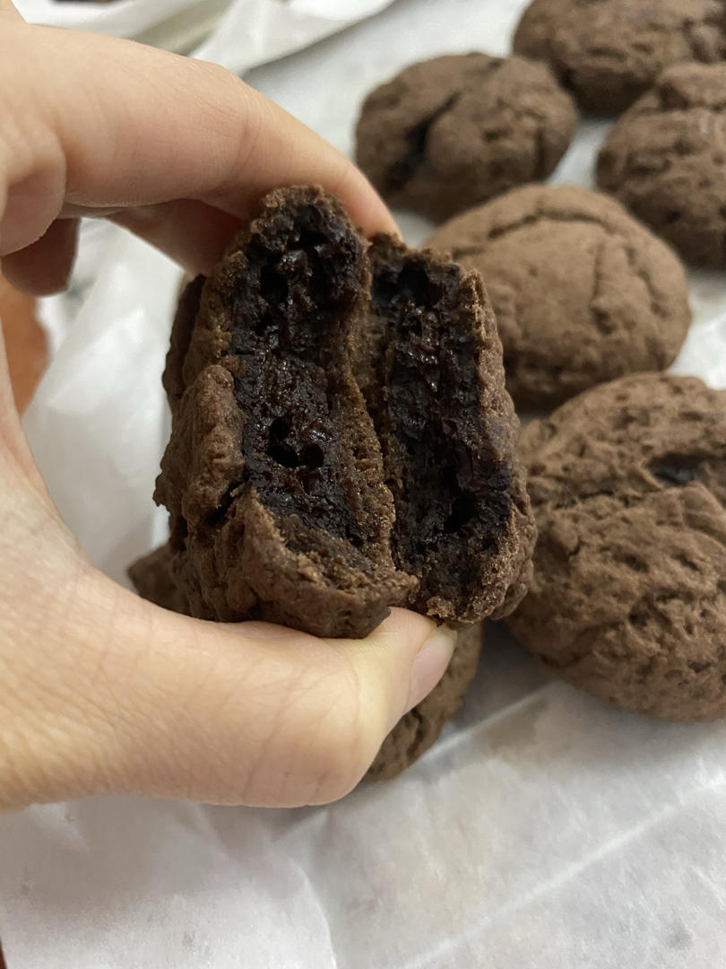 流心巧克力夹心曲奇