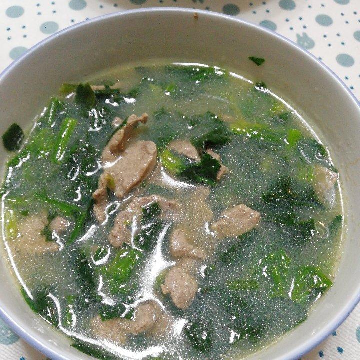 营养汤---菠菜猪肝汤