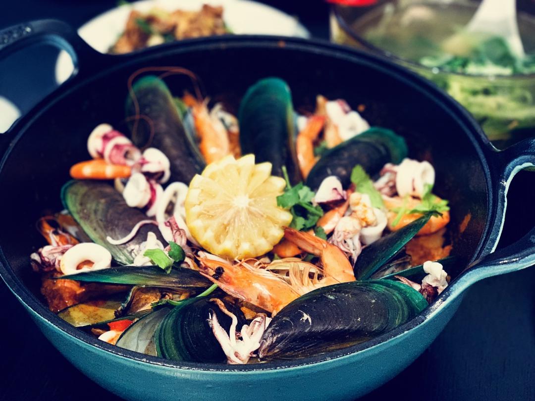 【曼食慢语】Seafood Paella 西班牙海鲜饭
