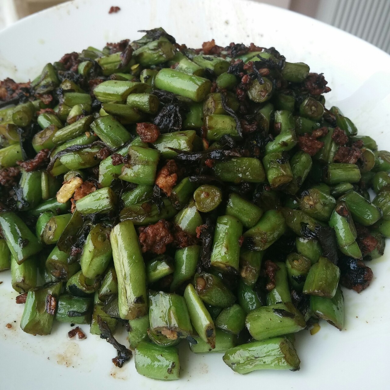 干煸榄菜肉末豆角