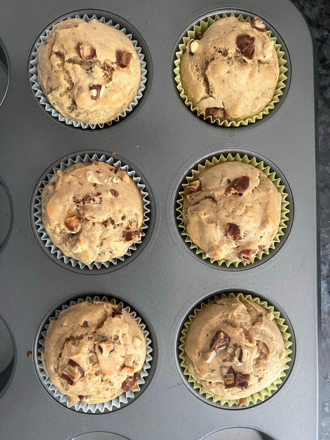 香蕉椰枣坚果muffin