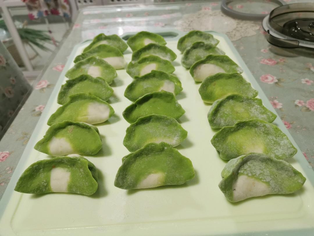菠菜汁水饺