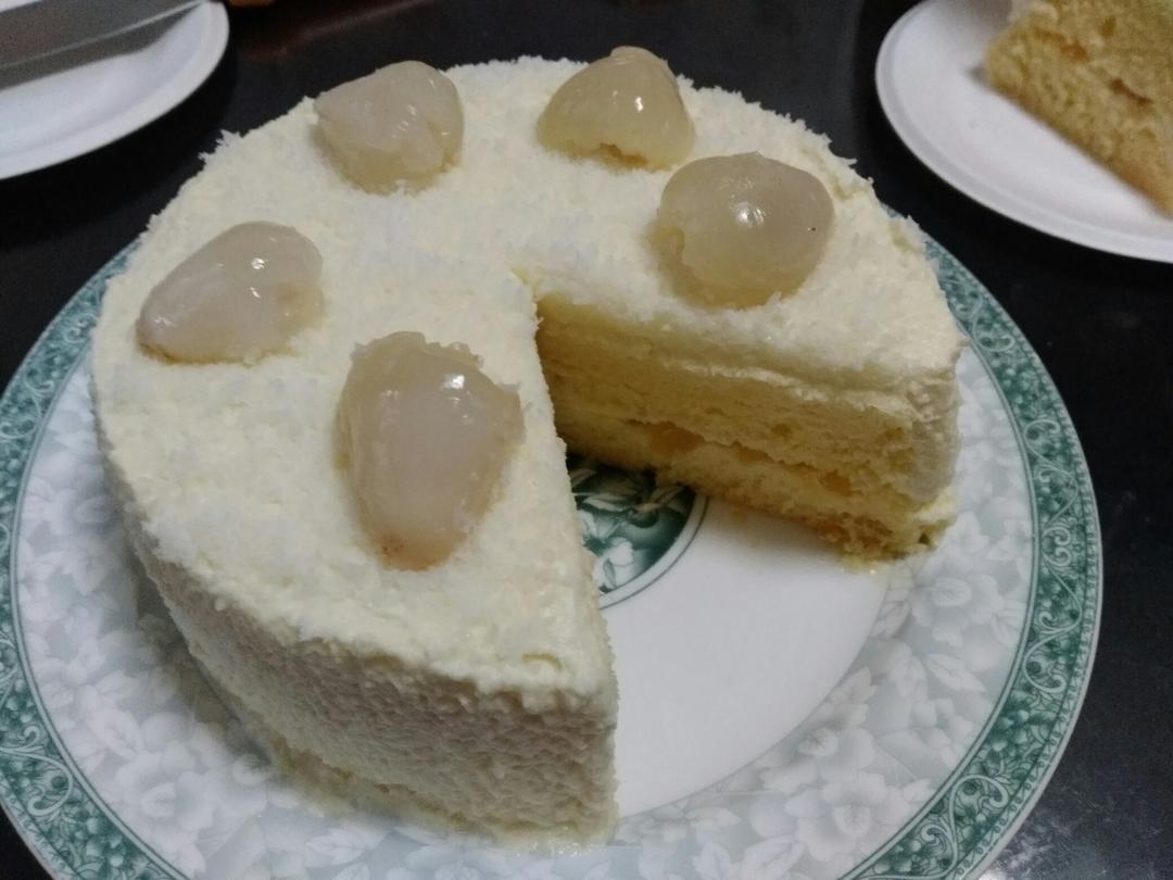 6寸原味戚风蛋糕