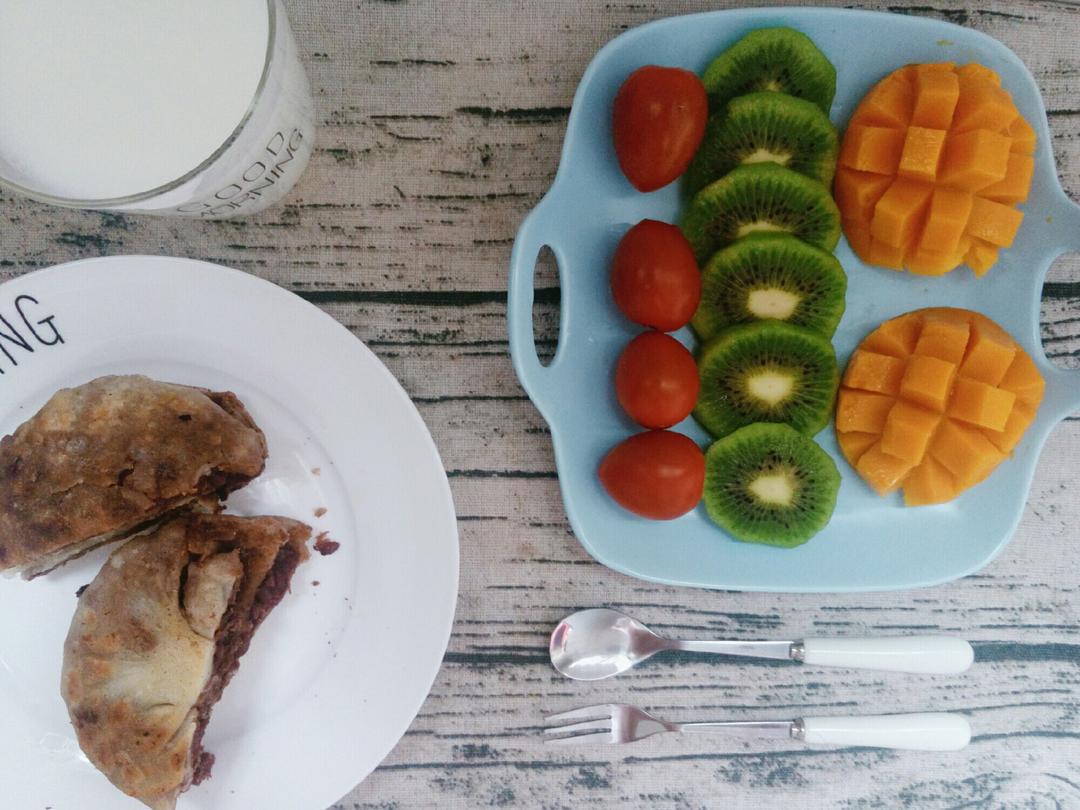 平底锅版红豆饼