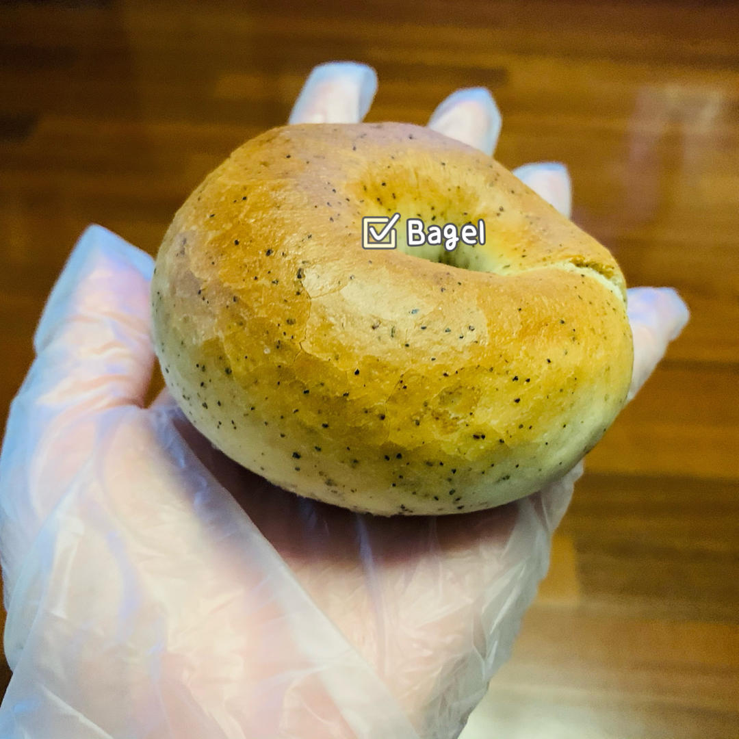 无油💡红茶芒果乳酪钻石💎贝果