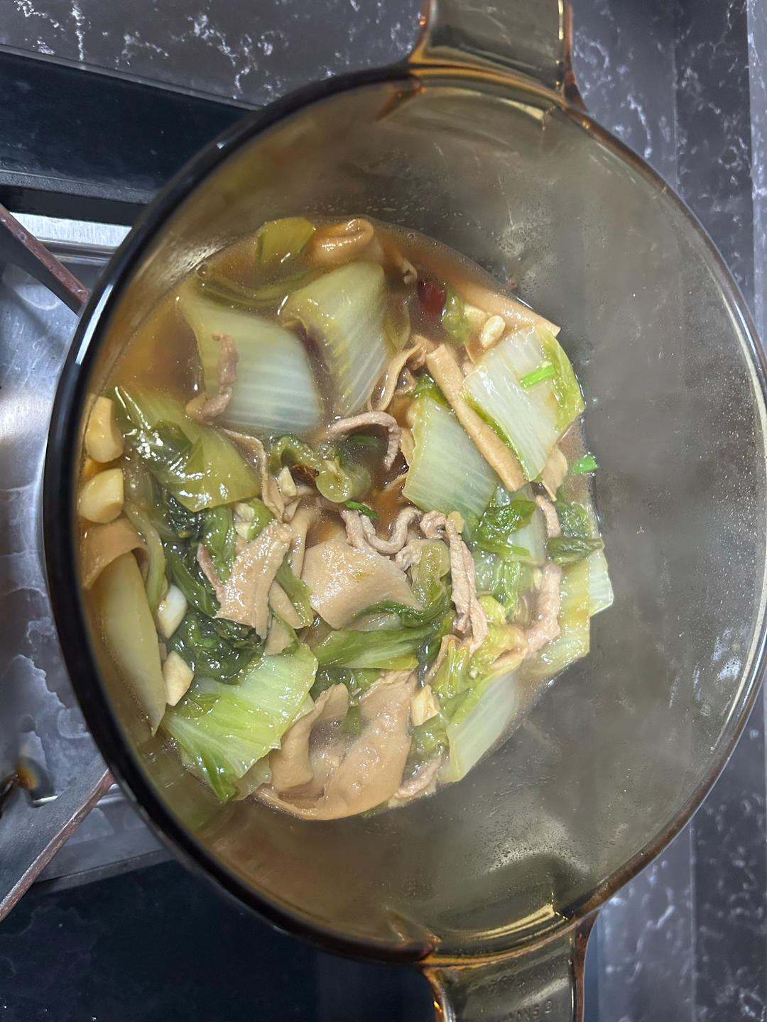 白菜腐竹煲