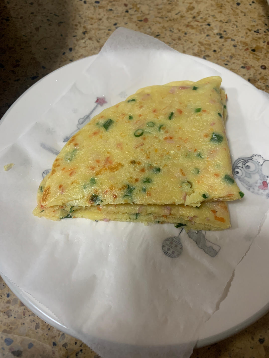 简单快手蔬菜鸡蛋煎饼
