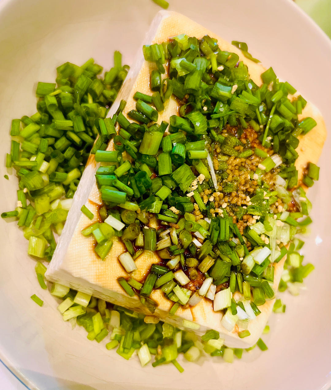家庭版小葱拌豆腐😋