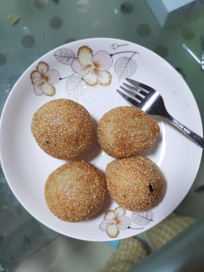 豆沙麻球                                           空心空心空心‼️