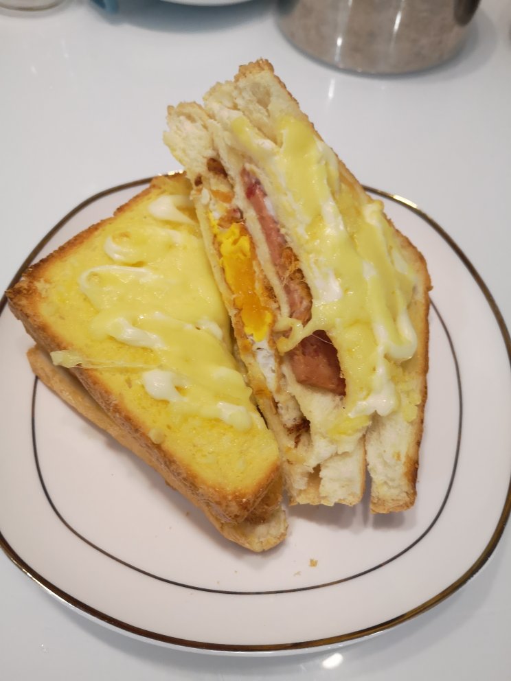超好吃的黄金乳酪三明治🥪『快手早餐』