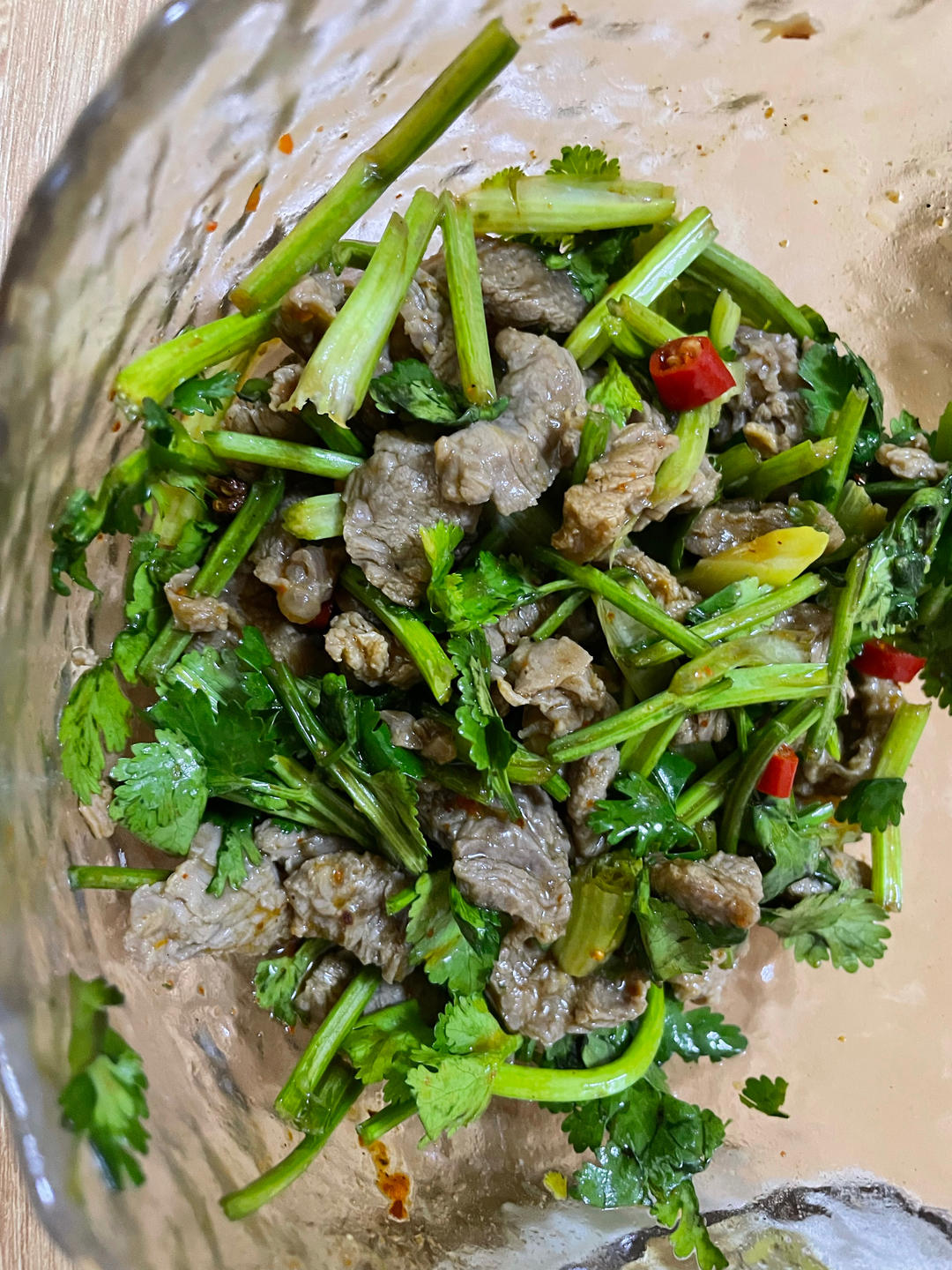 凉拌香菜牛肉