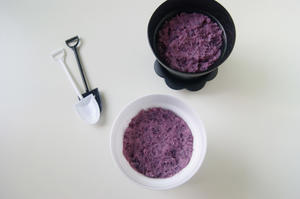 打造精致小甜点【紫薯酸奶盆栽】的做法 步骤8