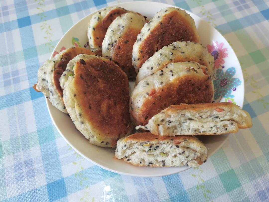 香葱火腿酥饼