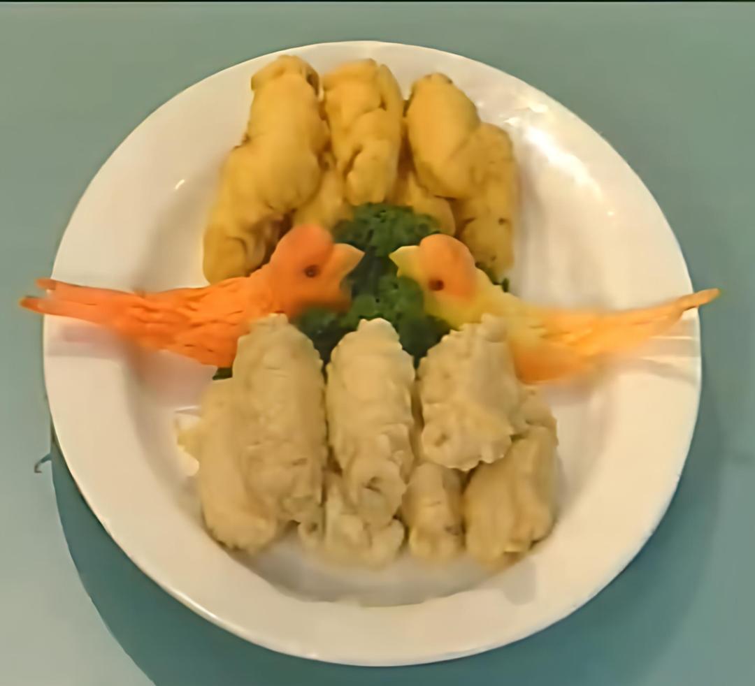 鲁菜金银裹蛎子