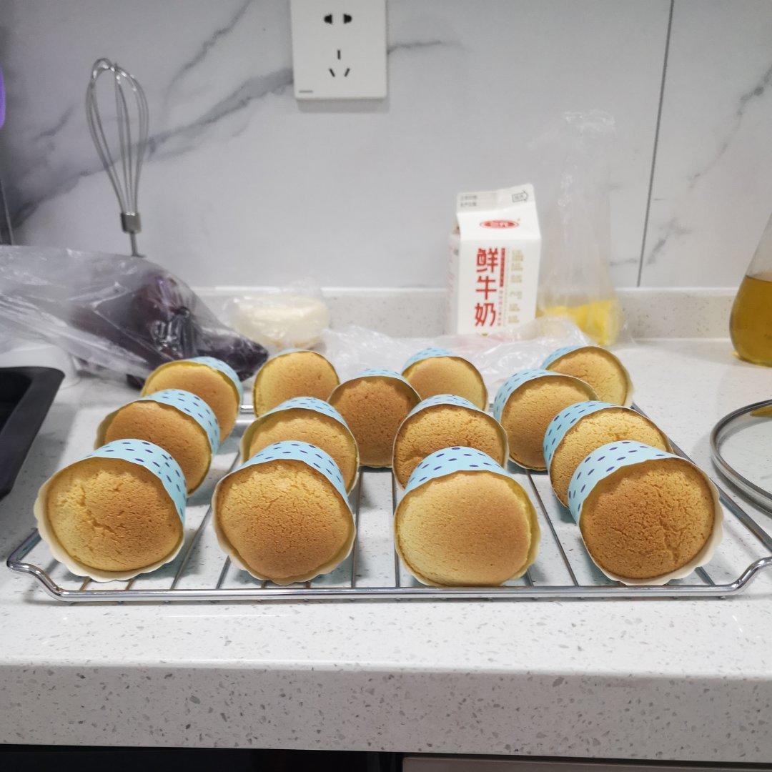 纸杯蛋糕 8寸戚风蛋糕的量