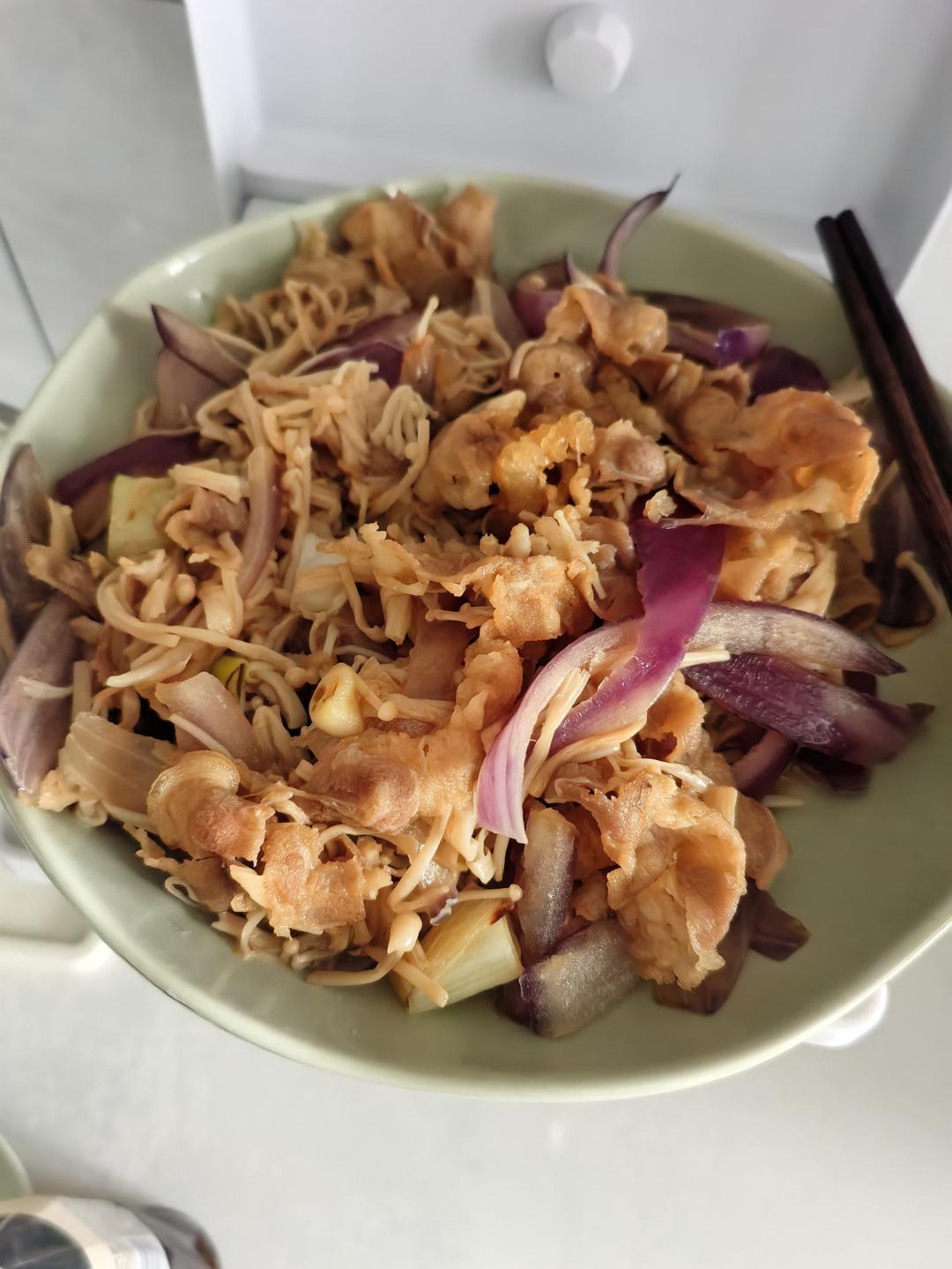 金针菇炒肥牛
