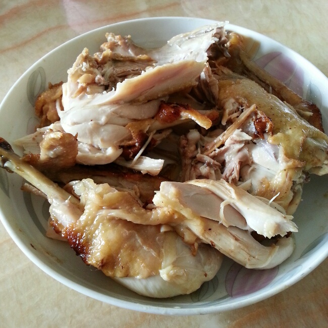 tingting91做的高压锅盐焗鸡