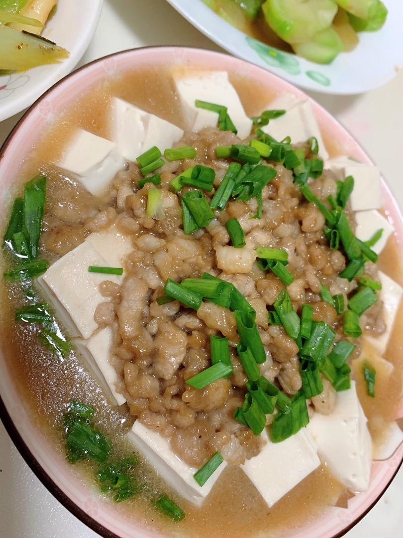 肉末蒸豆腐