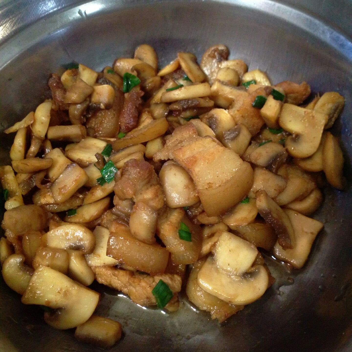 蘑菇炒肉片