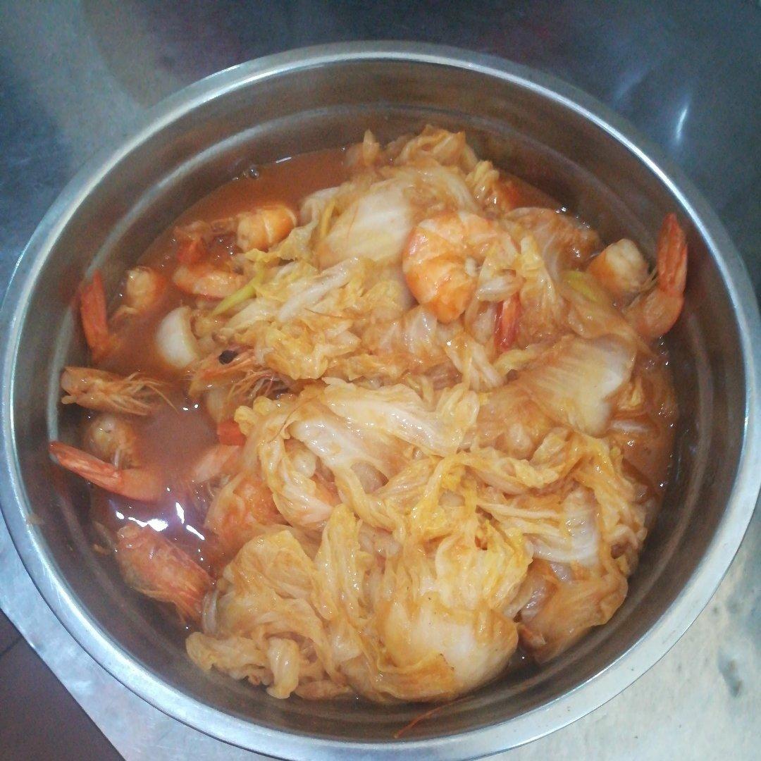 大白菜炖虾