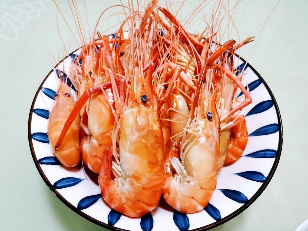 百吃不厌的白灼罗氏虾🦐