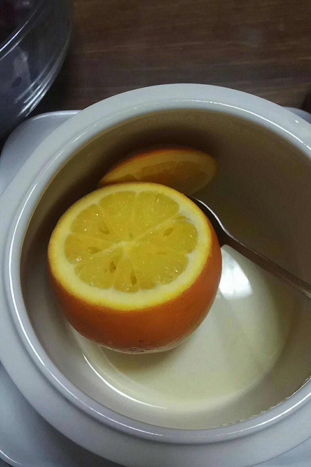 盐蒸橙子，治疗咳嗽，（详细步骤图）