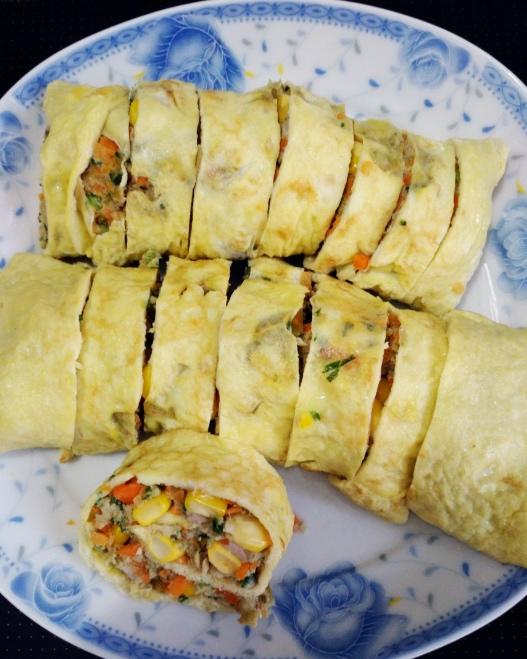 【小森妈妈菜谱】色香味美减脂餐—五彩鲜蔬虾饼