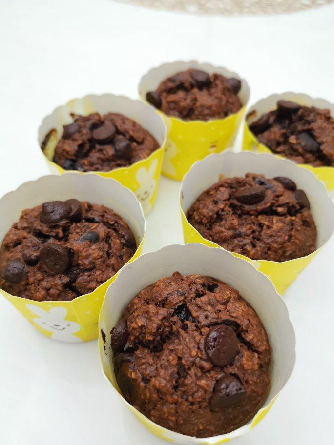 『拌一拌就ok』健康燕麦巧克力马芬|无面粉