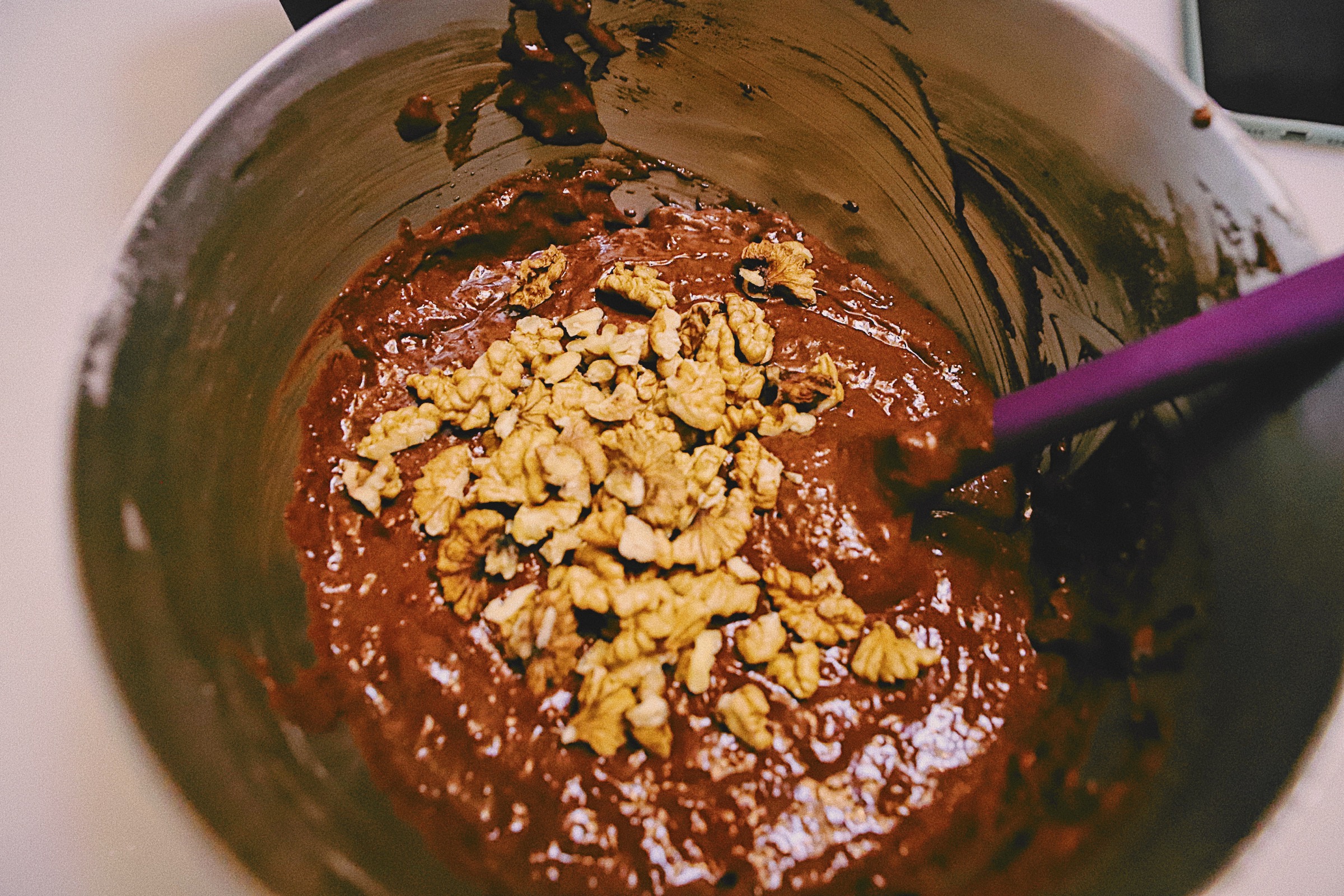 巧克力香蕉核桃蛋糕~超简单超美味的做法 步骤7