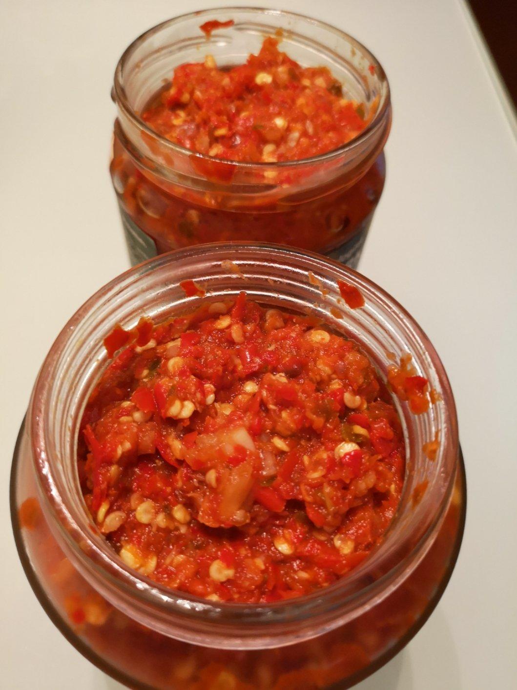 萍水相逢46做的自制辣椒酱