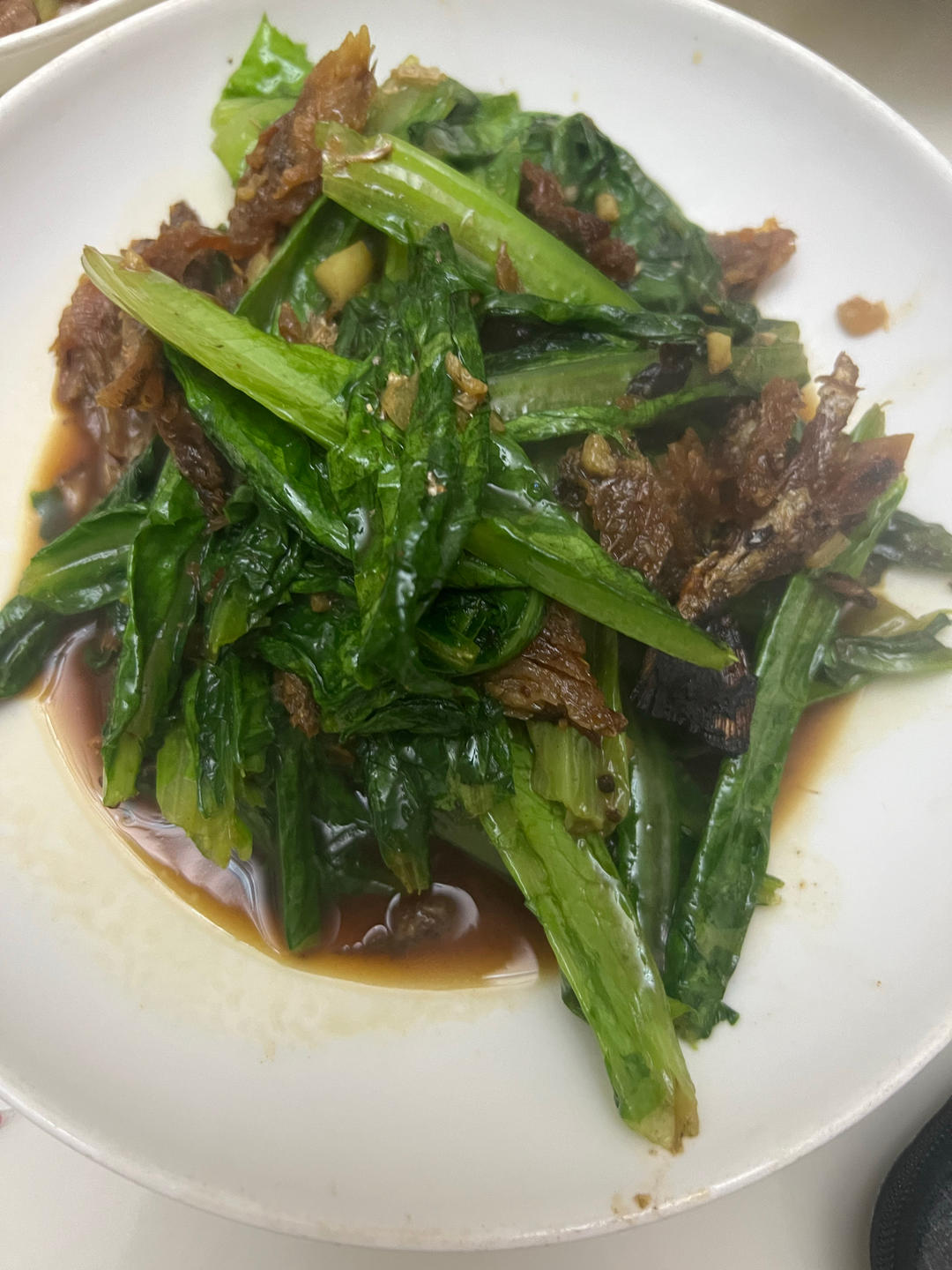 豆鼓鲮鱼油麦菜