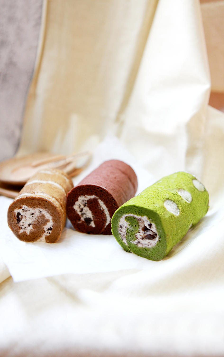 纯天然彩绘蛋糕卷（蜜豆抹茶、珍珠摩卡、奥利奥巧克力）的做法