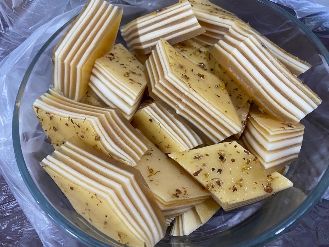 桂花椰汁千层糕(马蹄糕)