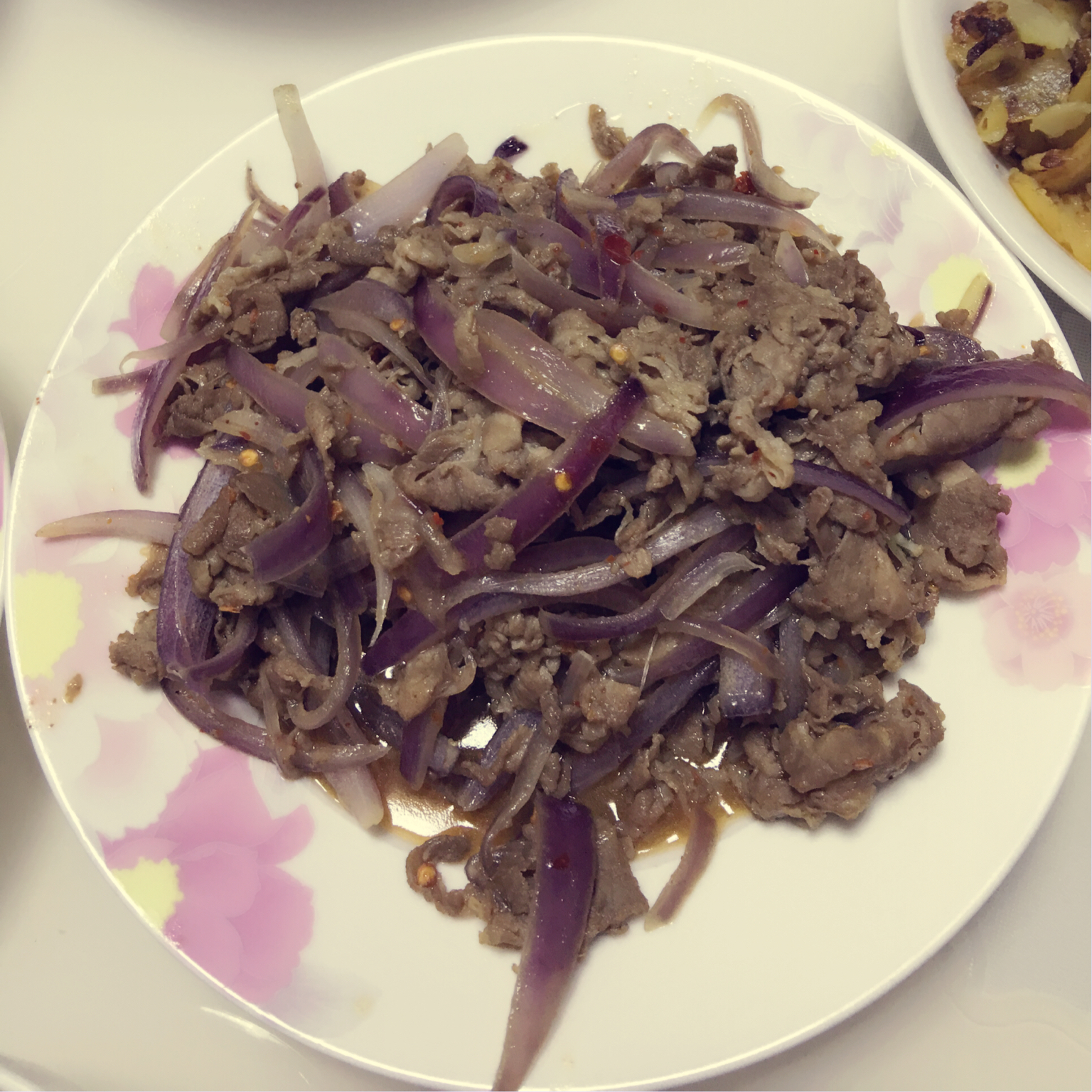 洋葱孜然羊肉片