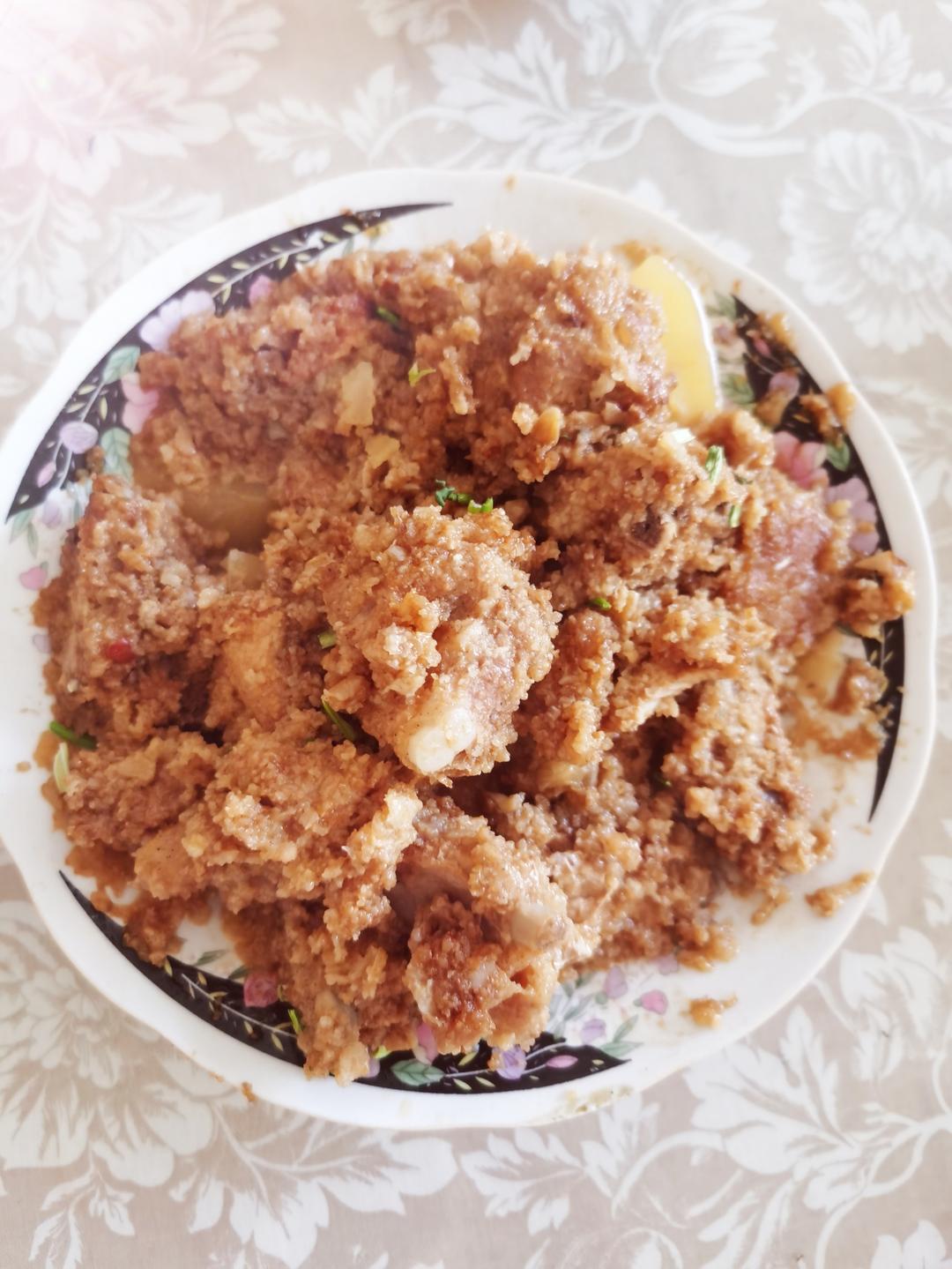 绝绝子！甩饭店几条街的粉蒸肉（粉蒸排骨）